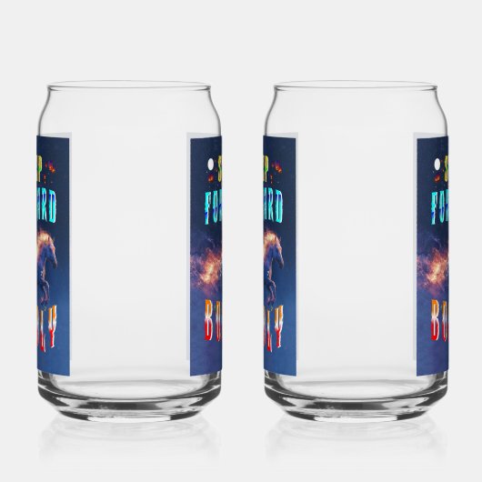 Step Forward Boldly Blikvorm Glas (Links)