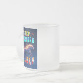 Step Forward Boldly Matglas Koffiemok (Voorkant links)