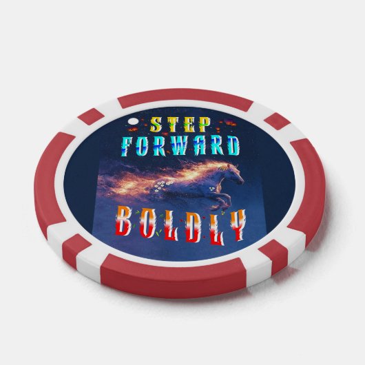 Step Forward Boldly Poker Chips (Enkel)