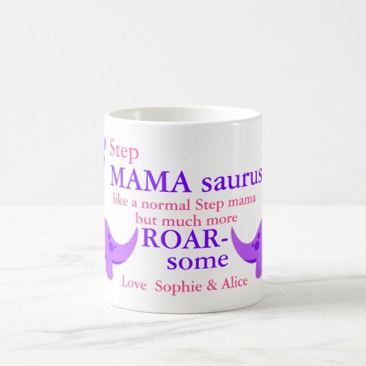 Step Mamasaurus Fête des Mères Café Mug (Centre)