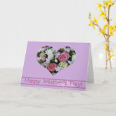 Step Mom Happy Mother's Day Carte rose (Fleur jaune)