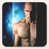 Step Out paper coaster Vierkante Kartonnen Onderzetter (Voorkant)