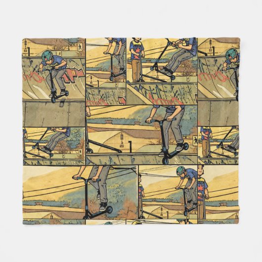 Step-praktijk - Stepberijder Fleece Deken (Voorkant (Horizontaal))