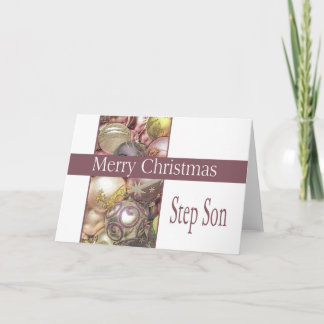 Step Son Merry-kerstkaart Feestdagen Kaart