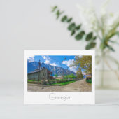 Stepantsminda Kazbegi Georgia Kaukasus Briefkaart (Staand voorkant)