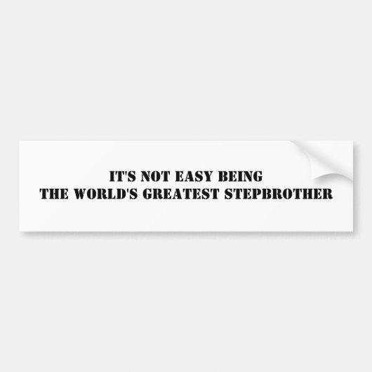 Stepbroer Bumpersticker (Voorkant)