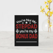 Stepdad Bonus Pap Stepfather Birthday Fathers Dag Kaart (Gele Bloem)