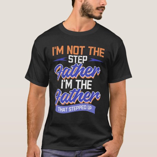 Stepdad Bonus vader Stap papa Vaderdag pa P T-shirt (Voorkant)