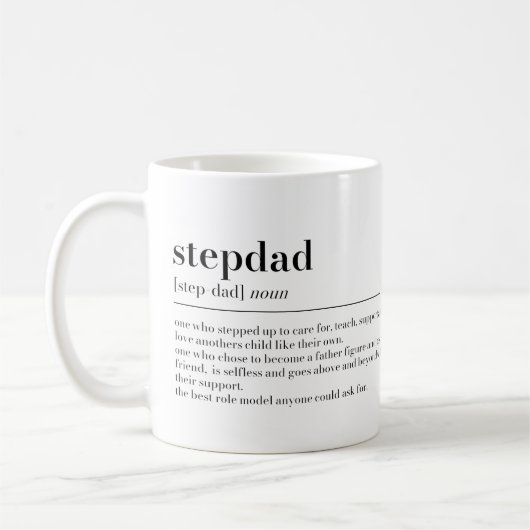 Stepdad Définition Mug Cadeau (Gauche)