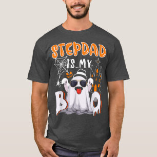 Stepdad is mijn Boo Halloween Boo Ghost zonnebril T-shirt