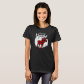 Stepdad Moose Red Plaid Buffalo Matching Family Pa T-shirt (Voorkant volledig)