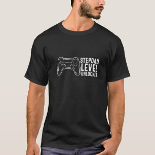 Stepdad-niveau onvergrendelde game-spelvaders dag t-shirt