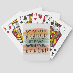 Stepdad Vaderdag Gift Speciale vader Pokerkaarten