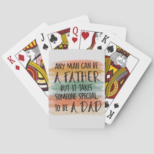 Stepdad Vaderdag Gift | Speciale vader Pokerkaarten (Achterkant)