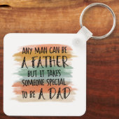 Stepdad Vaderdag Gift | Speciale vader Sleutelhanger (Achterkant)