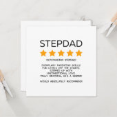 Stepdad Vaderdag of Stepdad Verjaardag Kaart (Voorkant / Achterkant in situ)