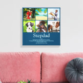 Stepfather, Stepdad Definition 6 Photo Fun Blue Canvas Afdruk (Insitu (Woonkamer))