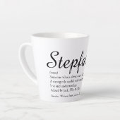 Stepfather, Stepdad Definition Chic Script Fun Latte Mok (Linkerhoek)