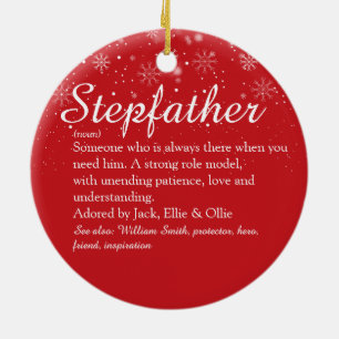 Stepfather Stepdad Definition Fotokerstmis Keramisch Ornament