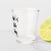 Stepfather van de Bride Black Custom Name Wedding Shot Glas (Rechts)