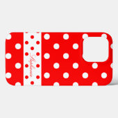 Stephanie - Cute Polka Dots with Jouw naam - Hoesj Case-Mate iPhone Case (Achterkant (horizontaal))
