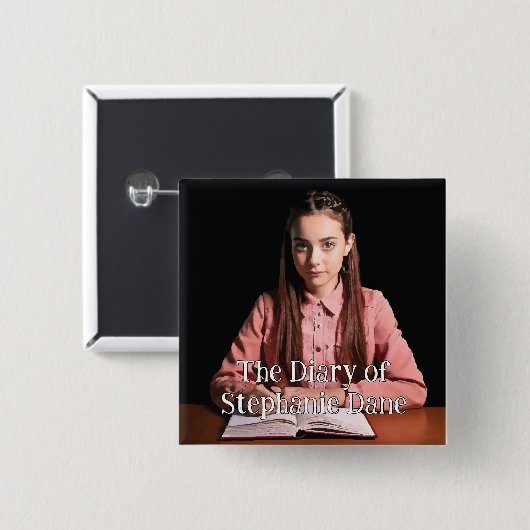 Stephanie Dane Vierkante Button 5,1 Cm (Voorkant /achterkant)