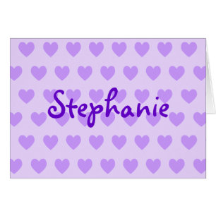 Stephanie en violet
