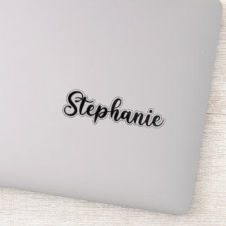 Stephanie Naam - Handgeschreven kalligrafie Sticker