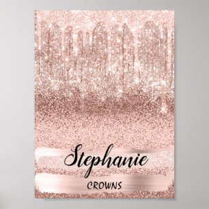 Stephanie Name Beting Birthday 16th Bridal Roos Poster