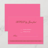 Stephanie Tess Invitation Bat mitzvah RSVP (Devant / Derrière)