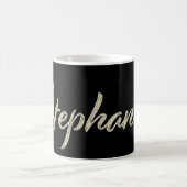 Stephanie white gold Handwriting Tasse de café (Centre)