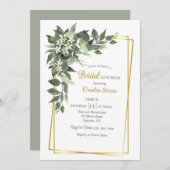 Stephanotis Cascade Invitation (Devant / Derrière)