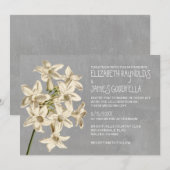 Stephanotis Wedding Invitations Kaart (Voorkant / Achterkant)