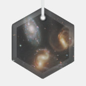 Stephan's kwintet: een galactisch wrak glas ornament (Voorkant)