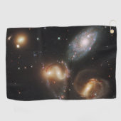 Stephan's kwintet: een galactisch wrak golfhanddoek (Horizontaal)