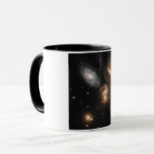 Stephan's kwintet: een galactisch wrak mok (Voorkant links)