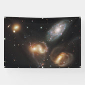 Stephan's kwintet: een galactisch wrak spandoek (Horizontaal)