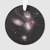 Stephan's Quintet 5 Galaxies Deep Field James Webb (devant)