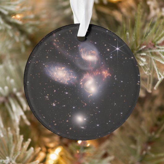 Stephan's Quintet 5 Galaxies Deep Field James Webb Ornament (Boom)