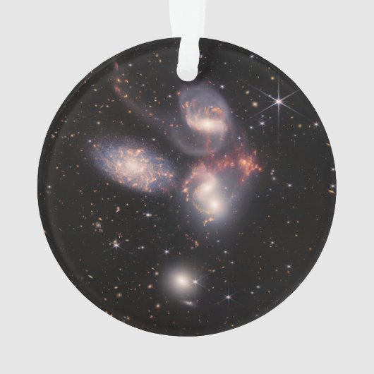 Stephan's Quintet 5 Galaxies Deep Field James Webb Ornament (achterkant)