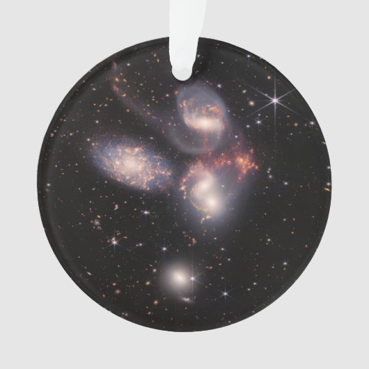 Stephan's Quintet 5 Galaxies Deep Field James Webb Ornament (voorkant)