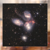 Stephan's Quintet 5 Galaxies Deep Field James Webb Raamsticker (Vel 2)
