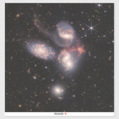 Stephan's Quintet 5 Galaxies Deep Field James Webb Sticker (Vel)
