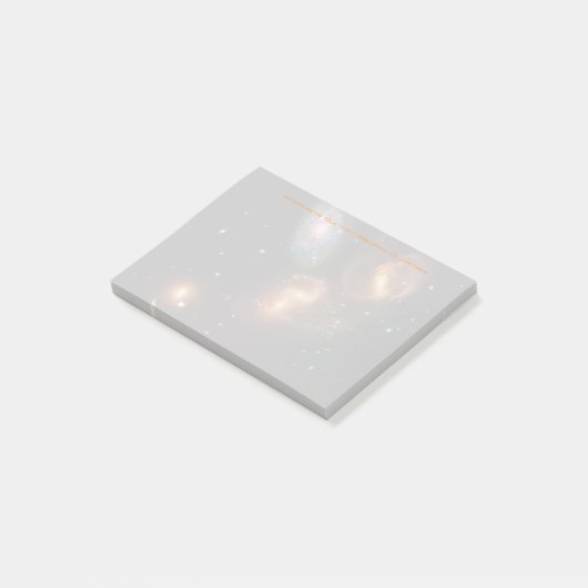 Stephans Quintet deep space star-sterrensterrenste Post-it® Notes (Schuin)