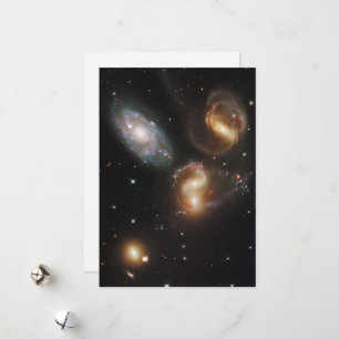 Stephan's Quintet: Een Galactisch Wrak Feestdagenkaart
