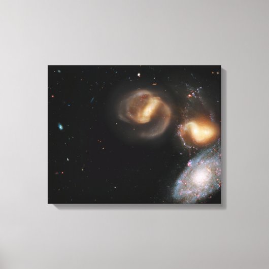 Stephan's Quintet Galaxies Canvas Afdruk (Voorkant)