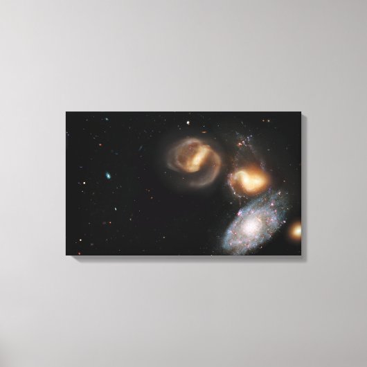 Stephan's Quintet Galaxies Canvas Afdruk (Voorkant)