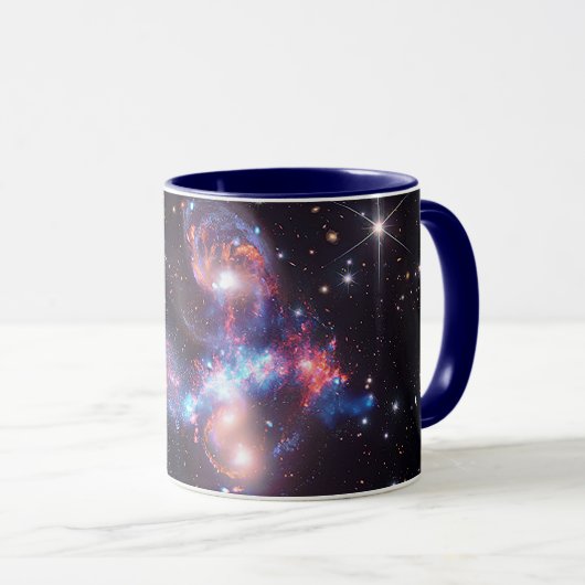 Stephan's Quintet Galaxies | Hubble & JWST Mok (Voorkant rechts)