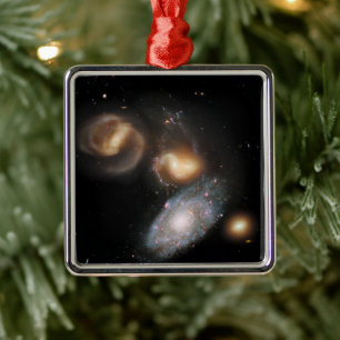 Stephan's Quintet Galaxies Metalen Ornament