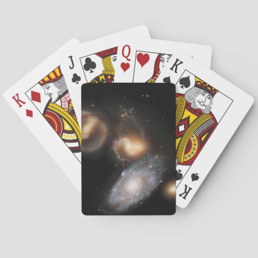 Stephan's Quintet Galaxies Pokerkaarten (Achterkant)
